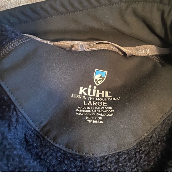 Kuhl Revel Pullover Sweater Sweatshirt Technical Knit Fleece Lined 1/4 Zip: L - Picture 4 of 10